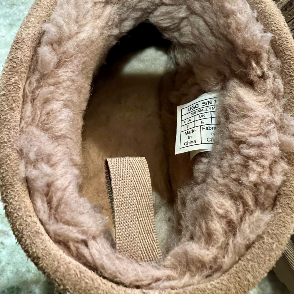 UGG Classic Ultra Mini with decorative trim around the top. - Picture 9 of 14